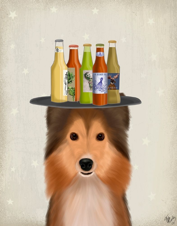 Picture of SHETLAND SHEEPDOG BEER LOVER