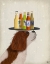 Picture of KING CHARLES SPANIEL BROWN WHITE BEER LOVER