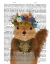 Picture of SQUIRREL BOHEMIAN BOOK PRINT