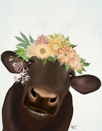 Picture of COW WITH FLOWER CROWN 1
