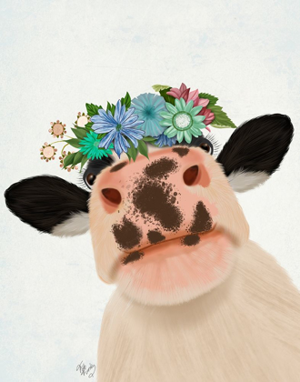 Picture of COW WITH FLOWER CROWN 1