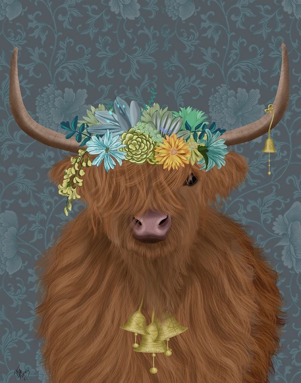 Picture of HIGHLAND COW BOHEMIAN 1