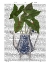Picture of CHINOISERIE VASE 4, WITH PLANT BOOK PRINT
