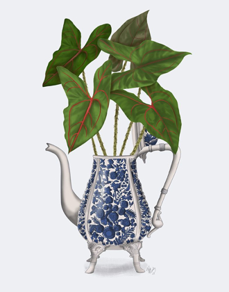 Picture of CHINOISERIE VASE 4, WITH PLANT
