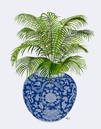 Picture of CHINOISERIE VASE 6, WITH PLANT