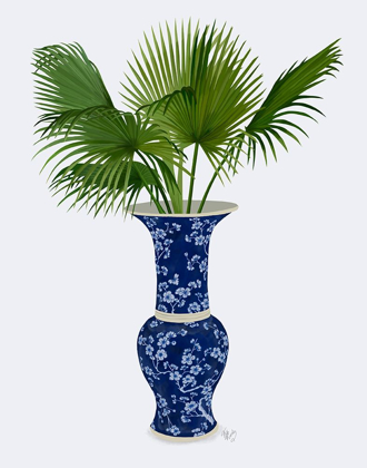 Picture of CHINOISERIE VASE 8, WITH PLANT