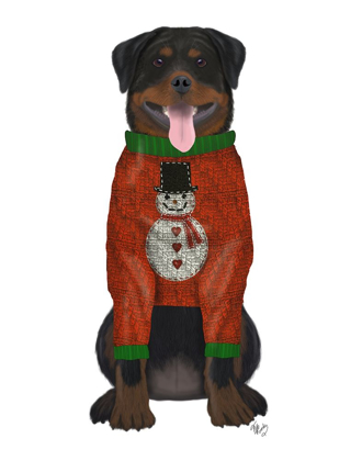 Picture of CHRISTMAS DES - ROTTWEILER IN CHRISTMAS SWEATER