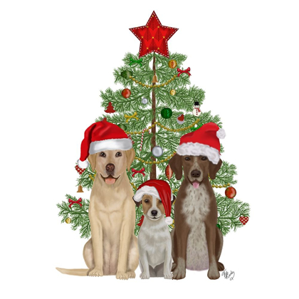 Picture of CHRISTMAS DES - DOG TRIO CHRISTMAS TREE