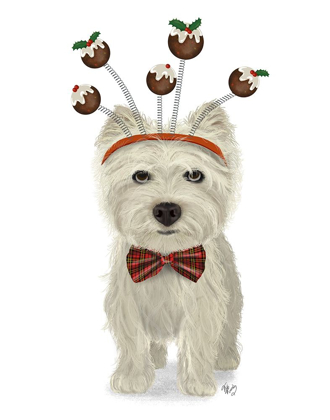 Picture of CHRISTMAS DES - WESTIE AND CHRISTMAS PUDS