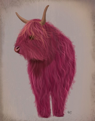 Picture of HIGHLAND COW 4, PINK, FULL