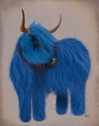 Picture of HIGHLAND COW 2, BLUE, FULL