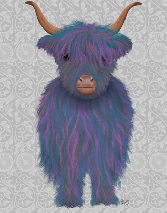 Picture of HIGHLAND COW 7, PURPLE, FULL