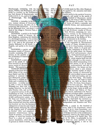 Picture of DONKEY BLUE HAT AND SCARF BOOK PRINT