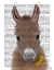Picture of DONKEY YELLOW FLOWER BOOK PRINT