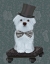 Picture of MALTESE WITH TOP HAT