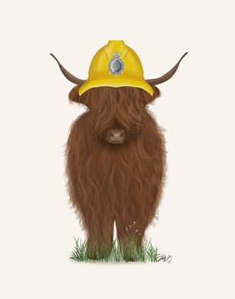 Picture of HIGHLAND COW FIREMAN