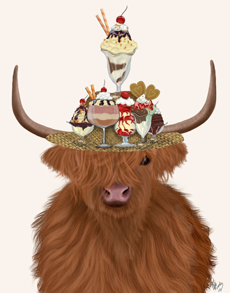 Picture of HIGHLAND COW AND ICE CREAM HAT