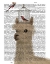 Picture of LLAMA AND BIRDCAGE BOOK PRINT