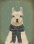 Picture of LLAMA WITH PURPLE SCARF, PORTRAIT