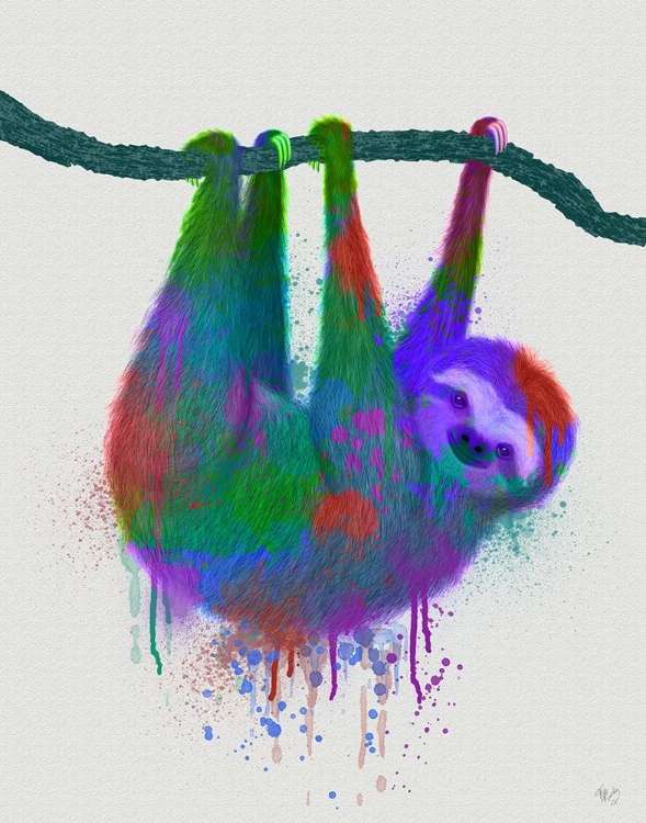 Picture of SLOTH RAINBOW SPLASH