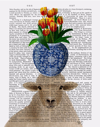 Picture of SHEEP AND TULIPS BOOK PRINT