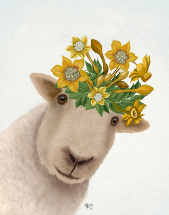 Picture of SHEEP WITH DAFFODIL CROWN