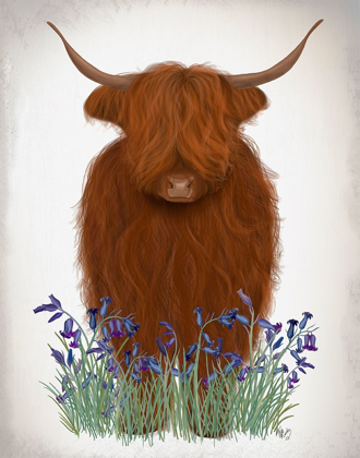 Picture of HIGHLAND COW, BLUEBELL