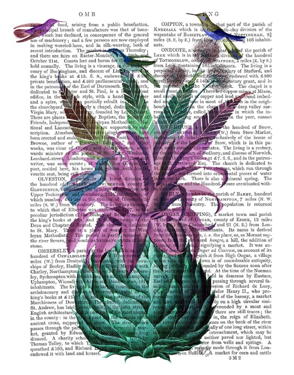 Picture of TROPICAL ARTICHOKE BOOK PRINT