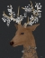Picture of DEER, WHITE FLOWERS