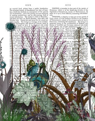Picture of WILDFLOWER BLOOM, SNAIL BIRD BOOK PRINT