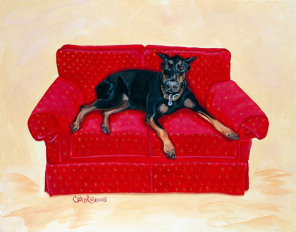 Picture of DOBIE ON RED