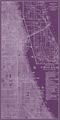 Picture of GRAPHIC MAP OF CHICAGO
