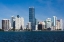 Picture of USA, FLORIDA, MIAMI, CITY SKYLINE FROM RICKENBACKER CAUSEWAY