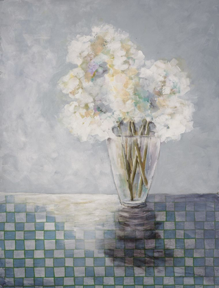 Picture of FLOWERS AND CHECKED TABLECLOTH