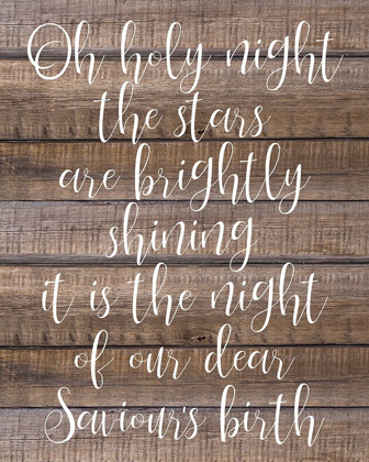 Picture of OH HOLY NIGHT WOOD