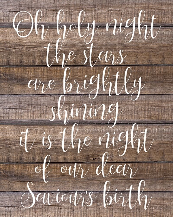 Picture of OH HOLY NIGHT WOOD
