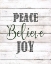 Picture of PEACE BELIEVE JOY PLAID