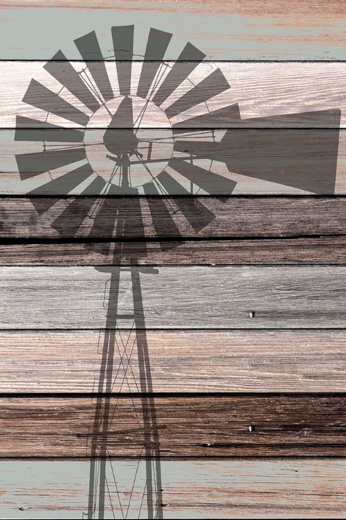 Picture of WINDMILL ON WOOD