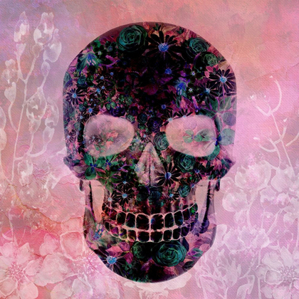 Picture of FLORAL SKULL PINK