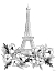 Picture of EIFFEL BLACK WHITE