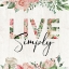 Picture of LIVE SIMPLY FLORAL