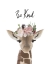 Picture of FLORAL GIRAFFE BE KIND