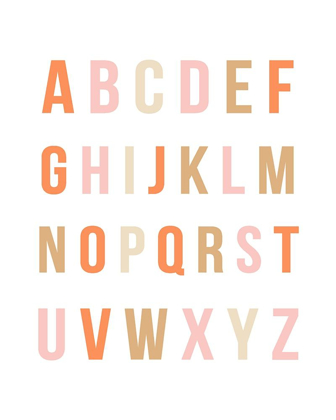 Picture of SUNSET RAINBOW ALPHABET