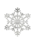 Picture of WOODEN SNOWFLAKE POLKA 1