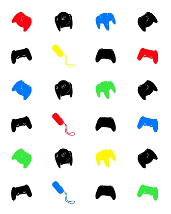 Picture of GAMER PATTERN COLORS