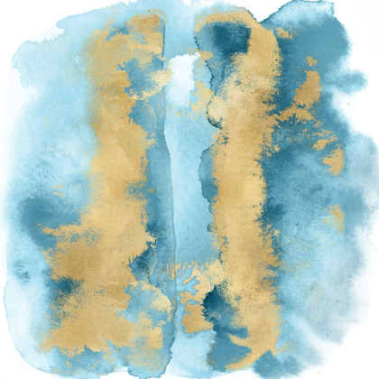 Picture of AQUA MIST WITH GOLD I