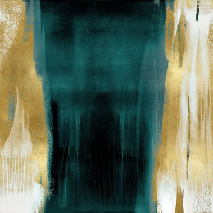 Picture of FREE FALL GREEN WITH GOLD II