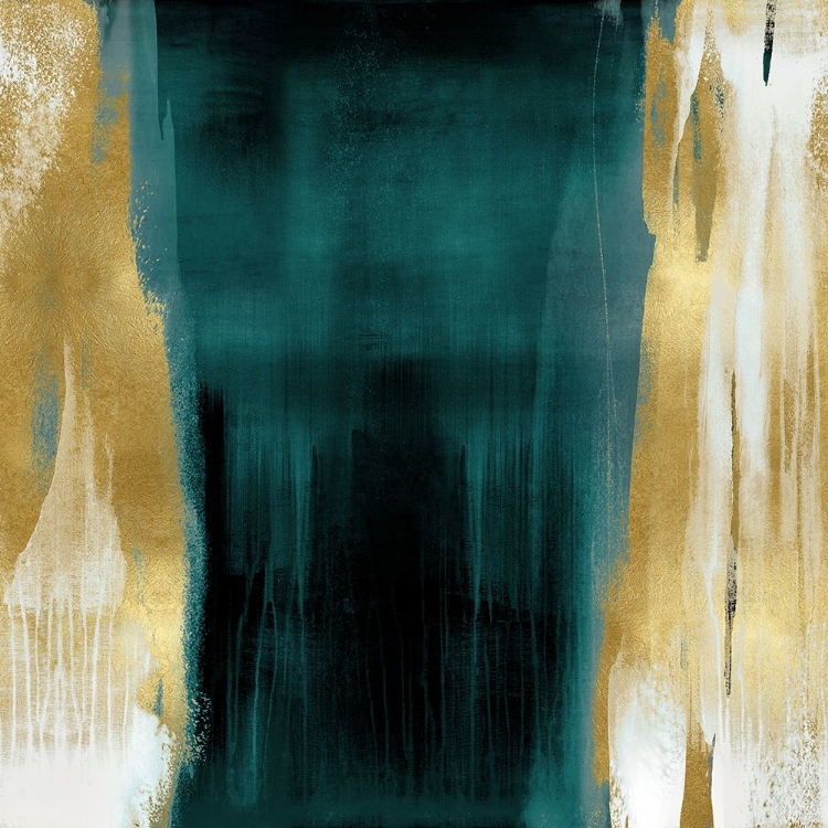 Picture of FREE FALL GREEN WITH GOLD II