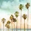 Picture of BEACH PALMS I