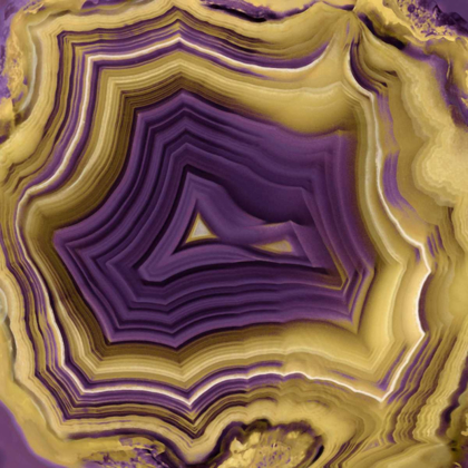 Picture of AGATE IN PURPLE AND GOLD II